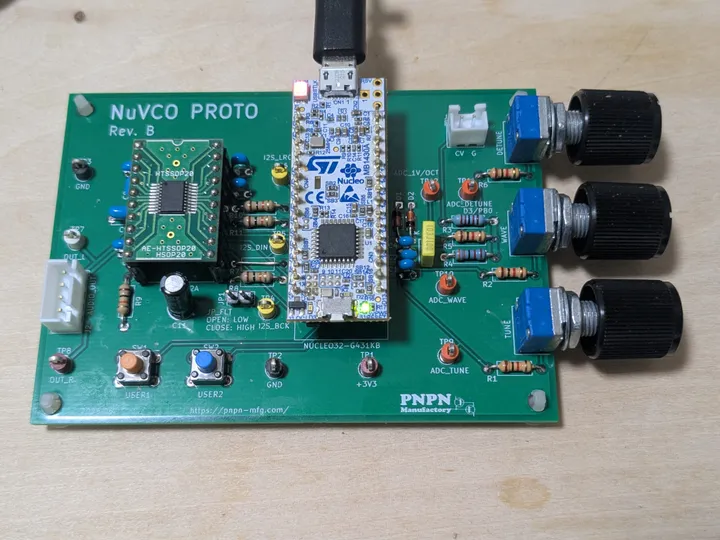 NuVCO Proto-Bの実装基板
