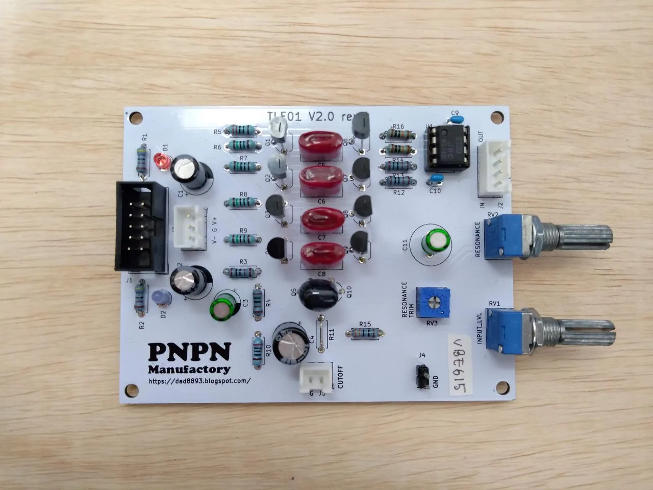TLF01 V2.0 Rev.AとAntilog-NPNO Ver.1.2の実装