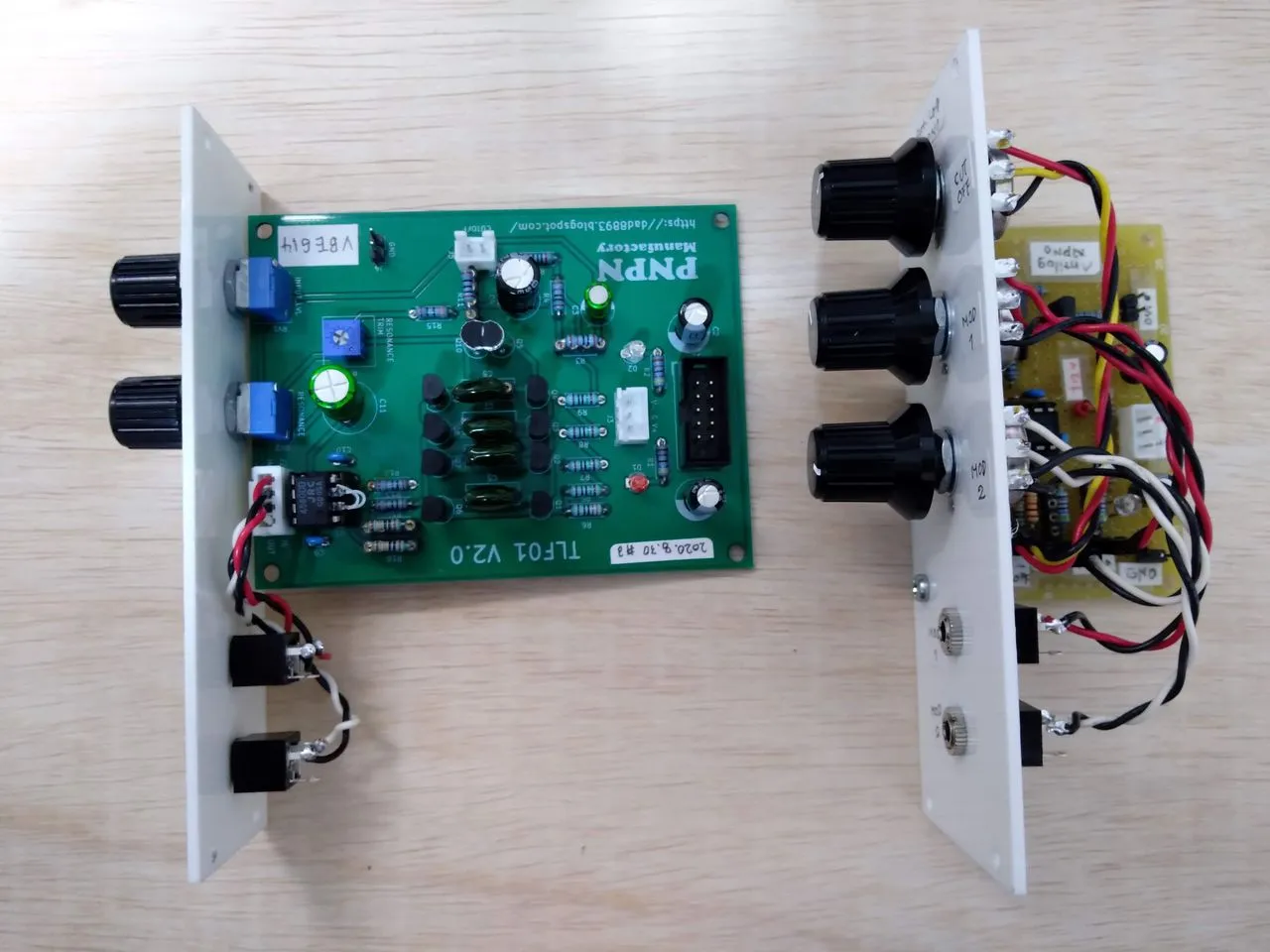 Eurorackへ実装したTLF01 V2.0初版